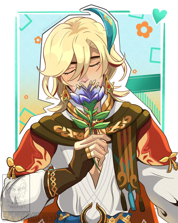 Fanart of Kaveh from Genshin Impact - Digital Art - 2025.